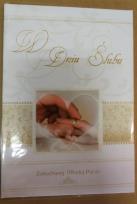 Opakowanie Książeczka brokat A5 Ślub 012