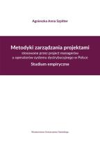 Okładka książki Metodyki zarządzania projektami stosowane przez project managerów u operatorów systemu dystrybucyjne