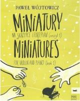 Okładka książki Miniatury na skrzypce i fortepian z.1