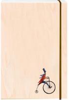 Opakowanie Notatnik ozdobny drewniany A6 Rower retro