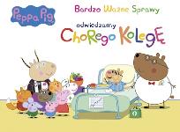 Okładka książki Peppa Pig. Bardzo ważne sprawy. Odwiedzimy chorego kolegę