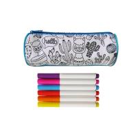 Okładka książki Piórnik do kolorowania z flamastrami lama