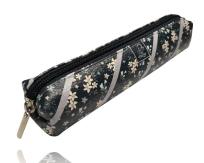 Opakowanie Piórnik mini prostokątny Kwiatki granatowe