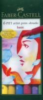 Opakowanie Pitt artist pen basic 6 kolorów