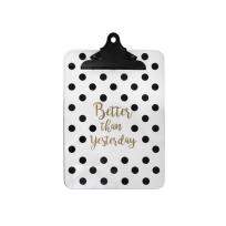 Opakowanie Podkładka z klipsem A4 czarne kropki