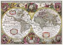 Opakowanie Puzzle Mapa Ziemi 1630 2000
