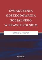 Okładka książki Świadczenia odszkodowania socjalnego w prawie polskim