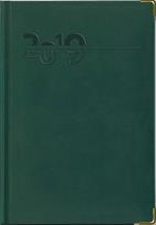 Opakowanie Terminarz 2019 A5 Lux - złocony zielony