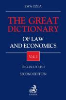 Okładka książki The Great Dictionary of Law and Economics Vol I English - Polish