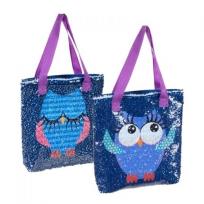 Opakowanie Torba na ramię z cekinami Sowy