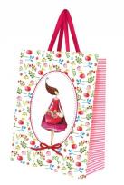 Opakowanie Torebka ozdobna mała Kobieta z kwiatami