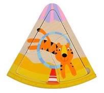 Opakowanie Układanka drewniana cyrk tygrys