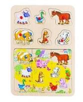 Opakowanie Układanka drewniana zwierzęta