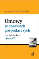 Okładka książki Umowy w sprawach gospodarczych z objaśnieniami + CD