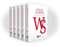 Okładka książki Wielki słownik języka polskiego PWN t. I-V