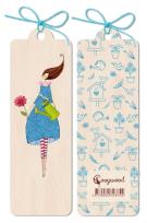 Okładka książki Zakładka drewniana Kobieta z konewką