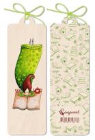 Okładka książki Zakładka drewniana Książka