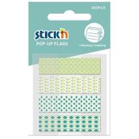 Opakowanie Zakładki indeksujące zielone 4 wzory