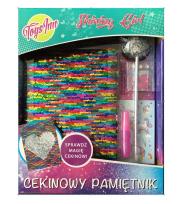 Opakowanie Zestaw pamiętnik cekinowy multicolor