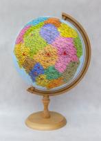 Opakowanie Globus 320 Polski administracyjno-fizyczny drewniana niska stopka