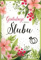 Okładka książki Karnet Gratulacje z okazji Ślubu PP-2094