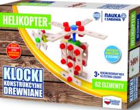 Opakowanie Klocki konstrukcyjne drewniane Helikopter