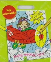 Okładka książki MALUJ WEDŁUG CYFR MOJA KOLOROWANKA XXL