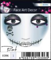 Opakowanie NAKLEJKI DO ZDOBIENIA TWARZY PIRAT 15306