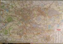 Okładka książki PLAN MIASTA KRAKÓW MAPA ŚCIENNA 1:26 000