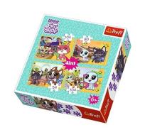 Opakowanie Puzzle Littlest Pet shop Miłe wspomnienia 4w1