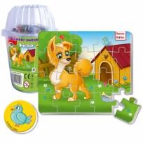 Opakowanie PUZZLE MIĘKKIE MAGNETYCZNE PIESEK RK1305-06