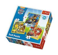 Opakowanie Puzzle Psi Patrol Marshall, Rubble i Chase 3w1