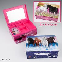 Opakowanie SZKATUŁKA Z KONIKIEM MISS MELODY RÓŻOWA 8480B