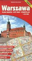 Okładka książki WARSZAWA PLAN MIASTA 1:28 000