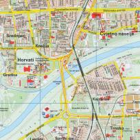 Okładka książki ZAGRZEB MAPA 1:20 000