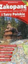 Okładka książki ZAKOPANE PLAN MIASTA 1:11 000 I TATRY POLSKIE 1:40 000 WODOODPORNY