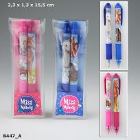 Opakowanie ZESTAW DŁUGOPISÓW KULKOWYCH MISS MELODY RÓŻOWY 8447A