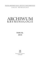 Okładka książki ARCHIWUM KRYMINOLOGII TOM XL 2018
