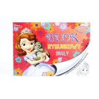 Opakowanie Blok rysunkowy biały Jej Wysokość Zosia A4 20 kartek z pierwszą stroną do kolorowania 10 sztuk