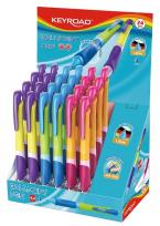 Opakowanie Długopis automatyczny KEYROAD Easy Writer 1,0mm display 24 sztuki mix