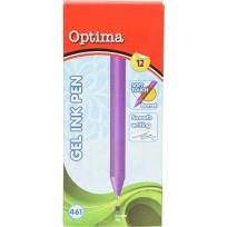 Opakowanie Długopis żelowy fiolet 0,7mm (12szt) OPTIMA