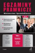 Okładka książki Egzaminy Prawnicze Ministerstwa Sprawiedliwości 2019. Tom 2. Akta gospodarcze i administracyjne