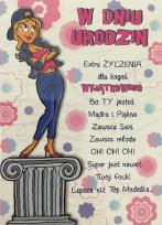 Opakowanie Karnet Comic B6 + koperta wzór nr 17 4 sztuki