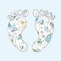 Opakowanie Karnet Swarovski kwadrat CL1909 Narodziny chłopiec