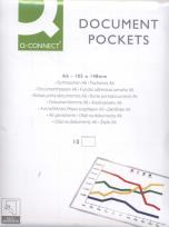 Opakowanie Kieszeń samoprzylepna Q-CONNECT A6 115x158mm 10 sztuk transparentna