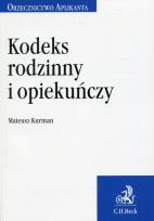 Okładka książki Kodeks rodzinny i opiekuńczy Orzecznictwo Aplikanta