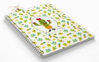 Opakowanie Kołonotatnik ozdobny Kaktus B5 80 kartek w kratkę z zakładką