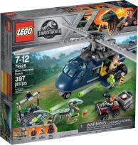Opakowanie LEGO JURASSIC WORLD POŚCIG ZA ŚMIGŁOWCEM 75928