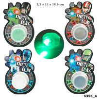 Opakowanie MASA PLASTYCZNA METALICZNA MONSTER CARS ZE ŚWIATEŁKIEM 6356A