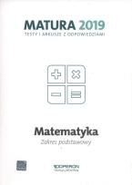 Okładka książki Matematyka Matura 2019 Testy i arkusze Zakres podstawowy